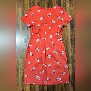Old Navy Coral Floral Midi Dress